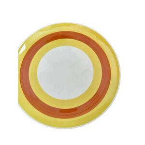 Swirl Orange Kasuga Japan Ceramic Dinner Plate